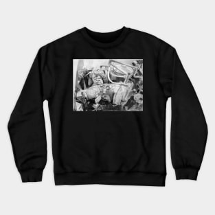 Neurosurgery - Drawing by Avril Thomas - Adelaide / South Australia Artist Crewneck Sweatshirt